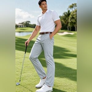 Vineyard Vines Performance Pants 35x30 Khaki Stretch Golf Chino Mens